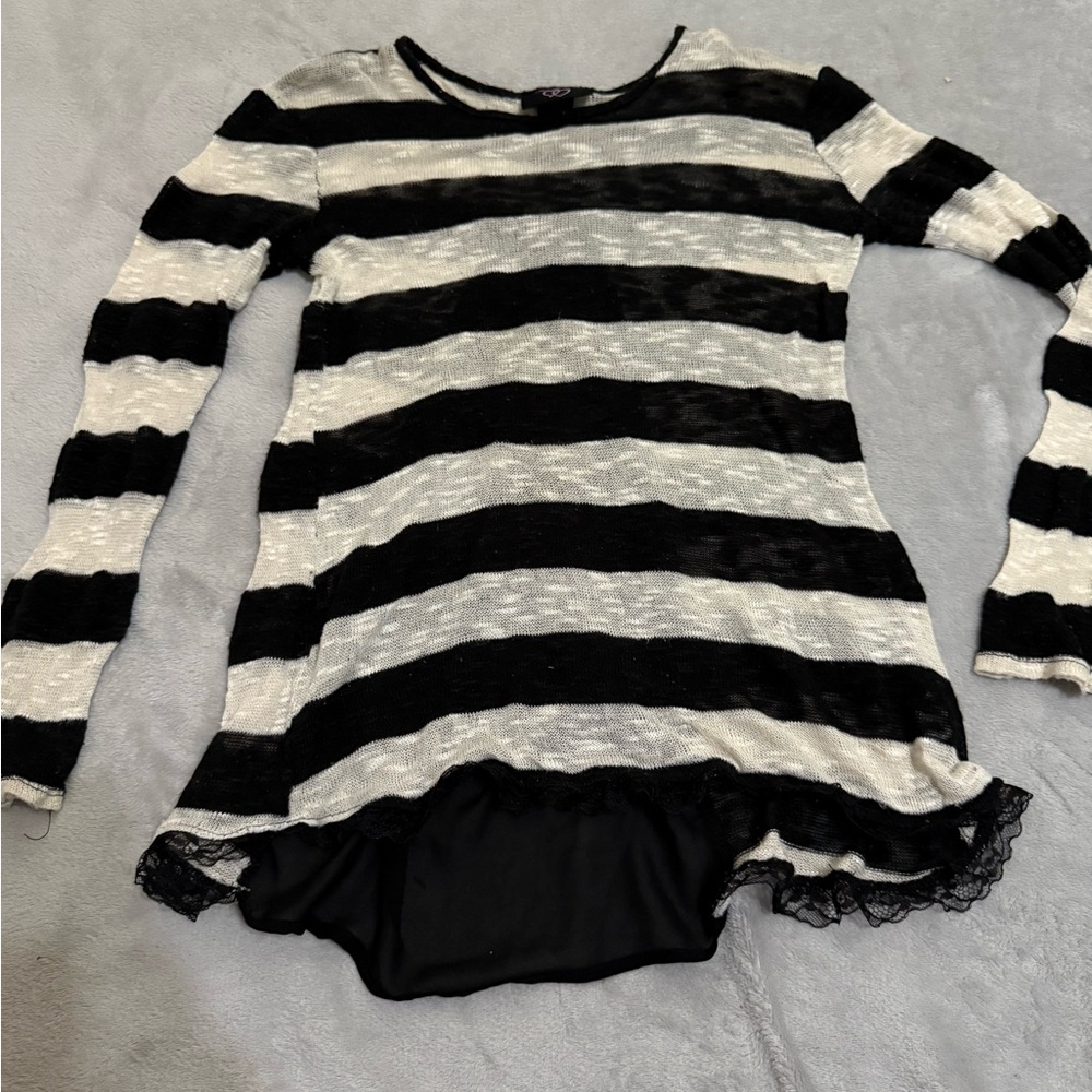 It's Our Time Black and White Top